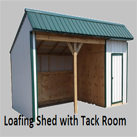 Loafing Shed with or without a Tack Room